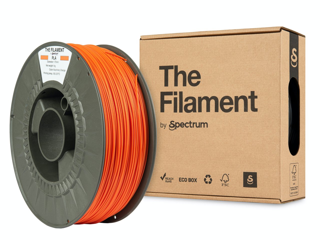 The Filament PLA 1.75mm Machinery Orange 1kg