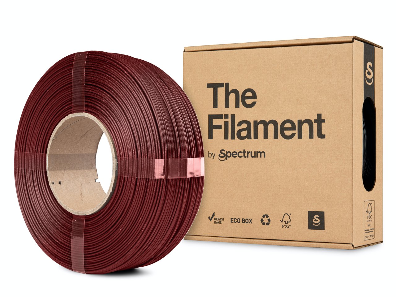The Filament ReFill PETG CF 1.75mm Red 1kg