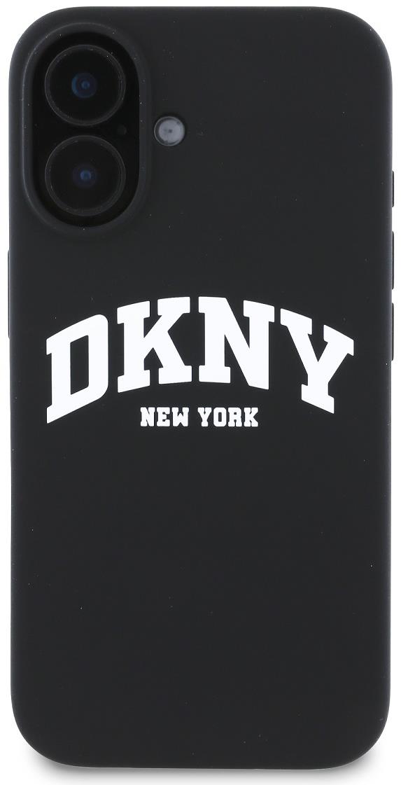 DKNY Liquid Silicone Arch Logo MagSafe Zadní Kryt pro iPhone 16 Black