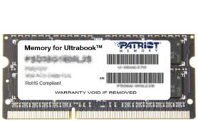 Patriot SO-DIMM 4GB DDR3 1600MHz CL11 Ultrabook Line