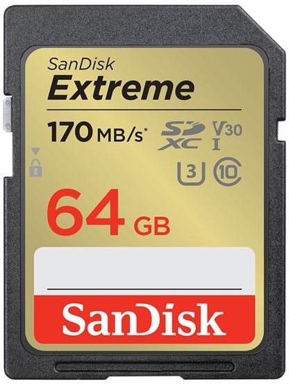 SANDISK SDXC 64GB Extreme + Rescue PRO Deluxe