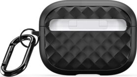 DUX DUCIS Pecc Serie Rhombus s karabinou pro AirPods Pro 2 černé