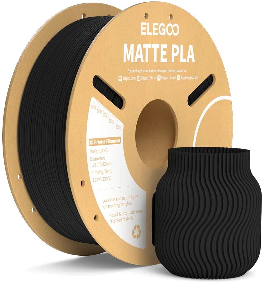 Elegoo PLA MATTE 1kg Matte Black