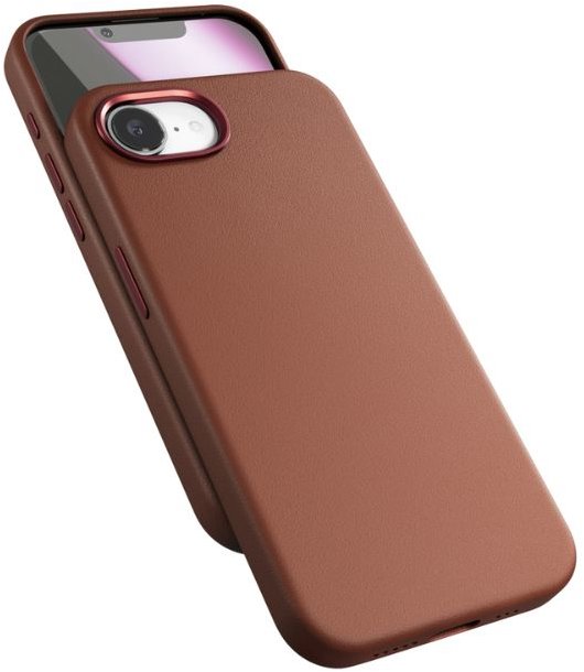 Epico Mag+ kožený kryt iPhone 16e/17e - hnědá