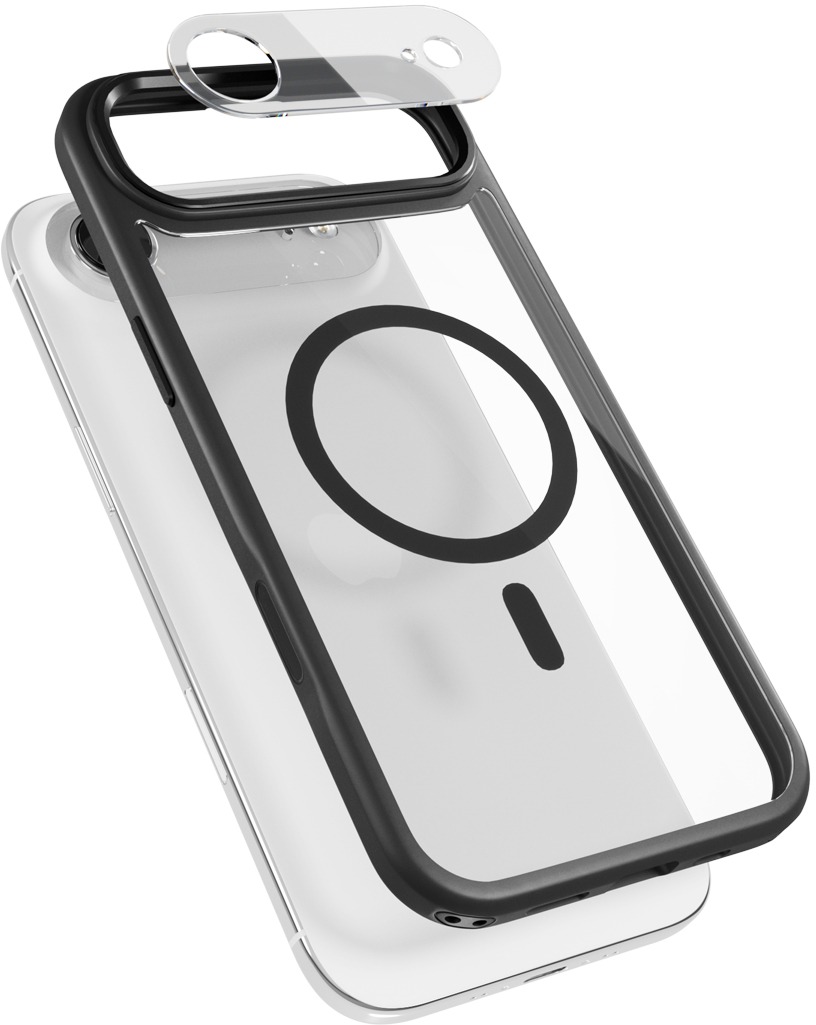 Epico Hero Pro Mag+ Case iPhone Air Qi2 & MagSafe kompatibilní - černá transparentní
