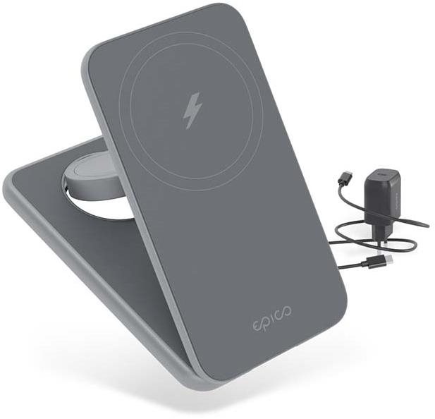 Epico Mag+ skládací bezdrátová nabíječka s podporou MagSafe - vesmírně šedá