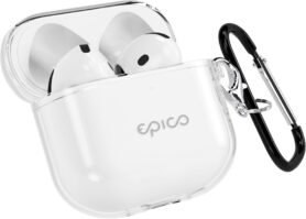 Epico Transparent Cover Airpods 4 - bílá transparentní