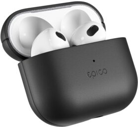 Epico Leather Case Airpods 3 - černá