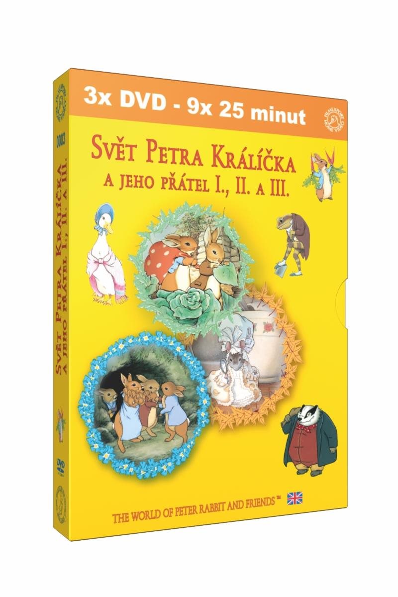 Svět Petra Králíčka a jeho přátel I.-III. (3DVD) - DVD