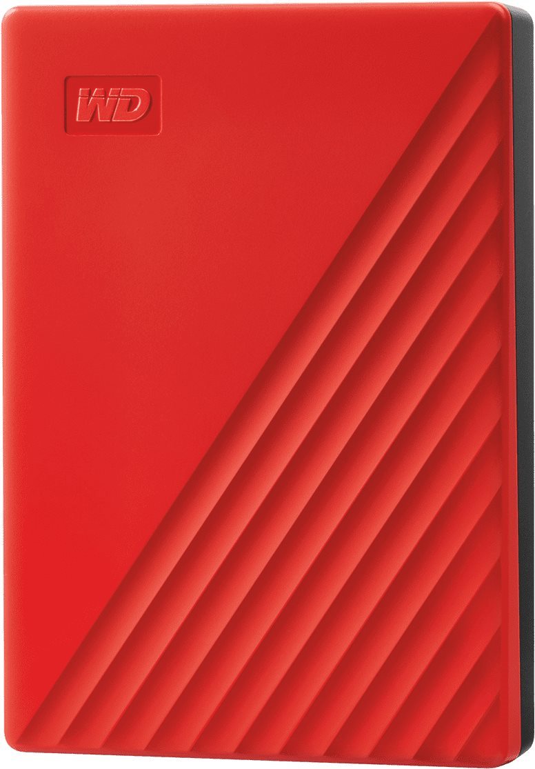 WD My Passport 4TB, červený