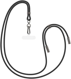 FIXED Neck Cable s konektory USB-C/USB-C 1.6m PD 60W 480Mbps černý