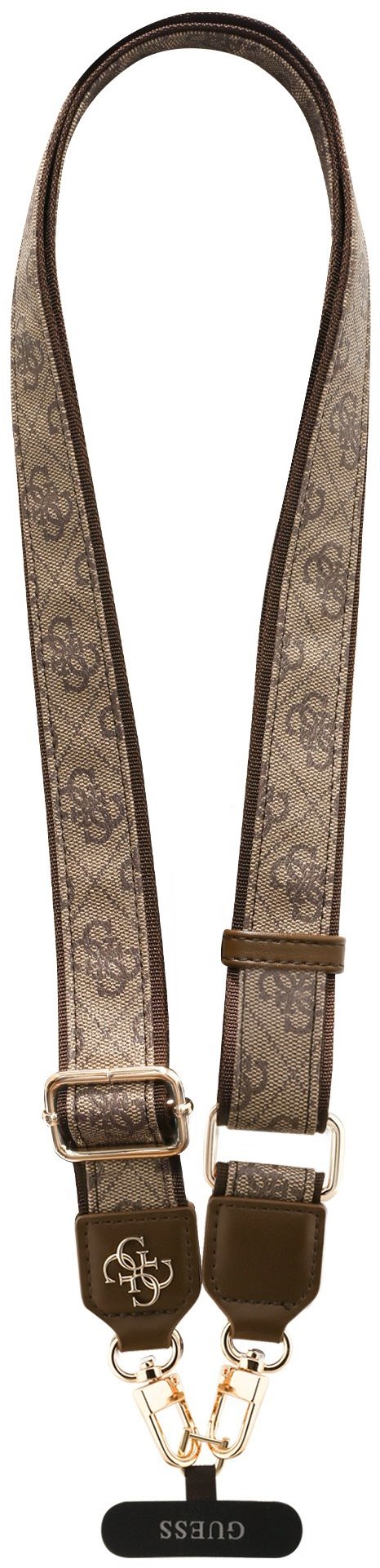 Guess Crossbody Popruh PU 4G Metal Logo Brown
