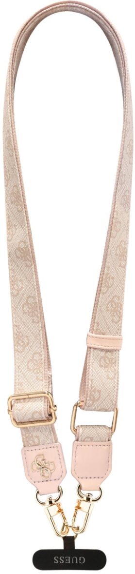 Guess Crossbody Popruh PU 4G Metal Logo Pink