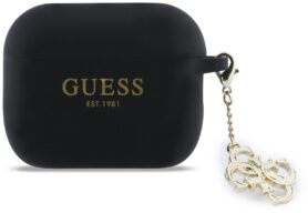 Guess 4G Charm Silikonové Pouzdro pro AirPods Pro 3 Black