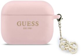 Guess 4G Charm Silikonové Pouzdro pro AirPods Pro 3 Pink