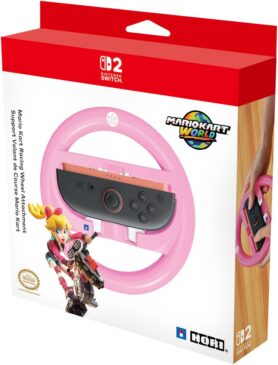 Hori Racing Wheel Attachment Set - Peach - Nintendo Switch 2