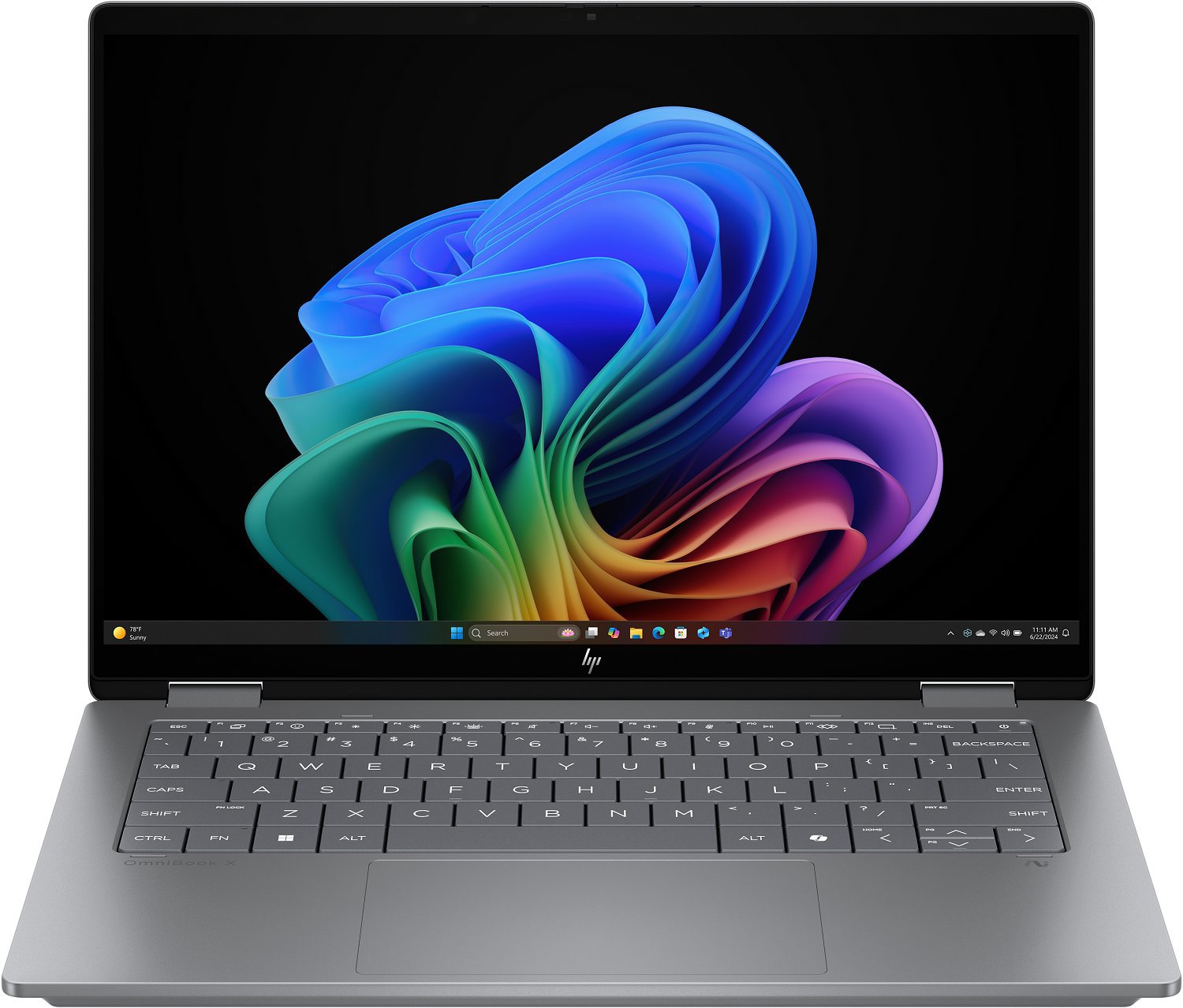HP OmniBook X Flip Next Gen AI 14-fm0002nc Meteor Silver