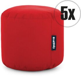 SakyPaky 5x taburet červený