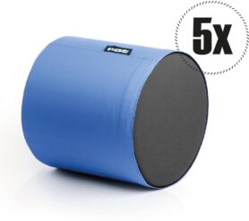 SakyPaky Sedací vaky - 5x Taburet PUR azurový