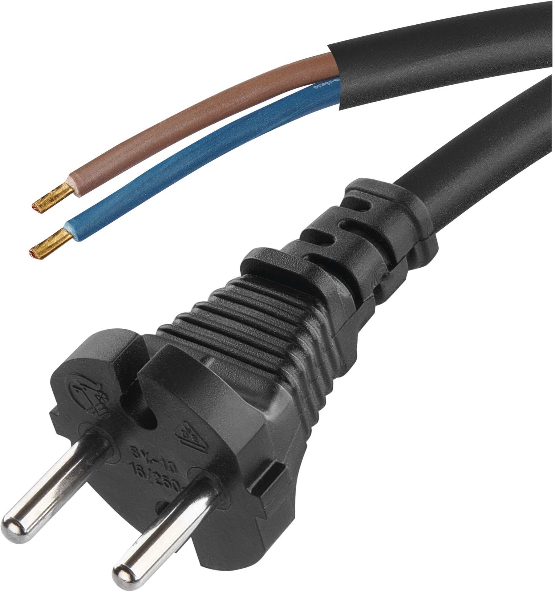 EMOS Flexo šňůra gumová 2× 1,5mm2, 3m, černá