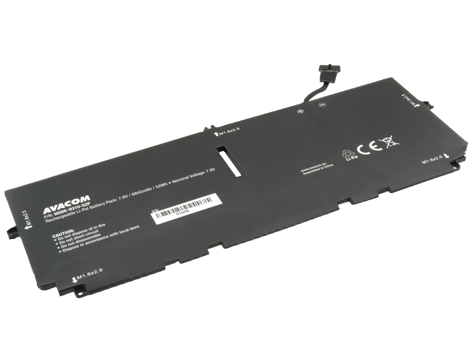 AVACOM pro Dell XPS 9300, 9310 Li-Pol 7,6V 6842mAh 52Wh