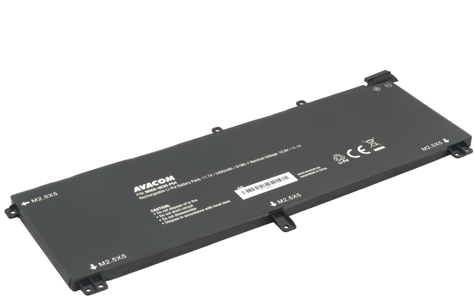 AVACOM pro Dell XPS 15 9530, Precision M3800 Li-Pol 11,1V 5495mAh 61Wh