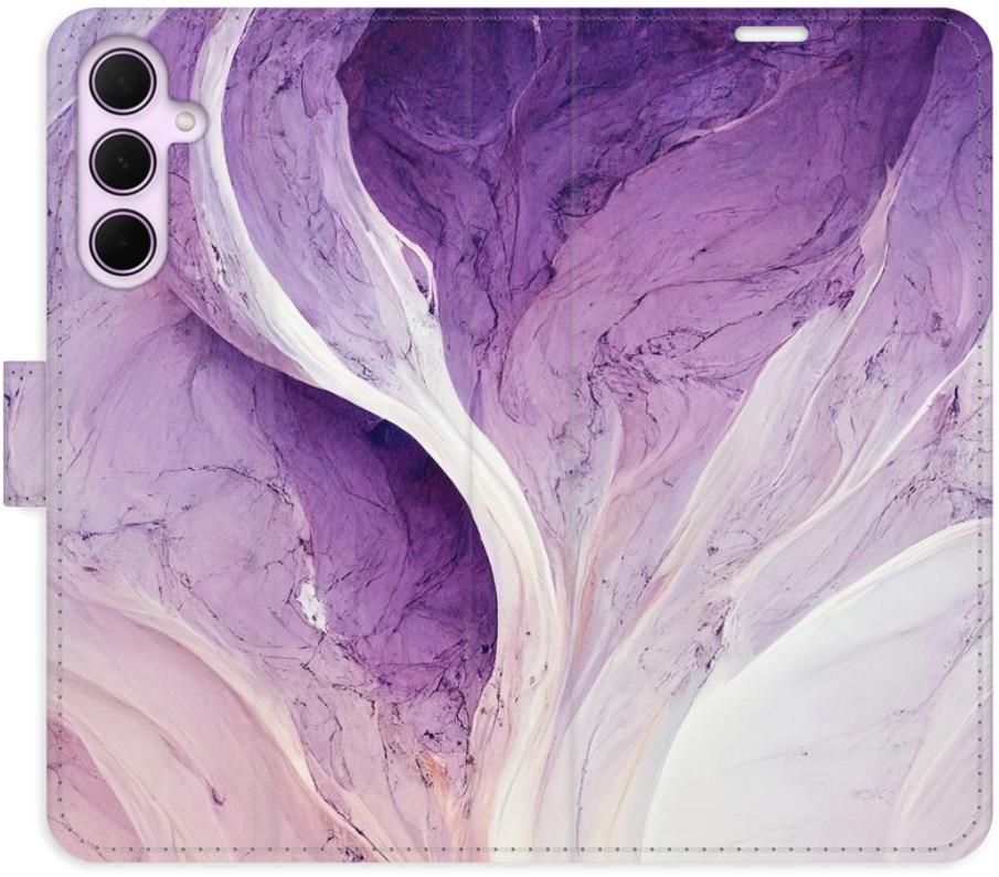 iSaprio Flip pouzdro Purple Paint pro Samsung Galaxy A35 5G