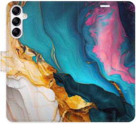iSaprio Flip pouzdro Colourful Marble pro Samsung Galaxy A14 / A14 5G