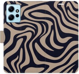 iSaprio Flip pouzdro Zebra Black 02 pro Xiaomi Redmi Note 12 5G