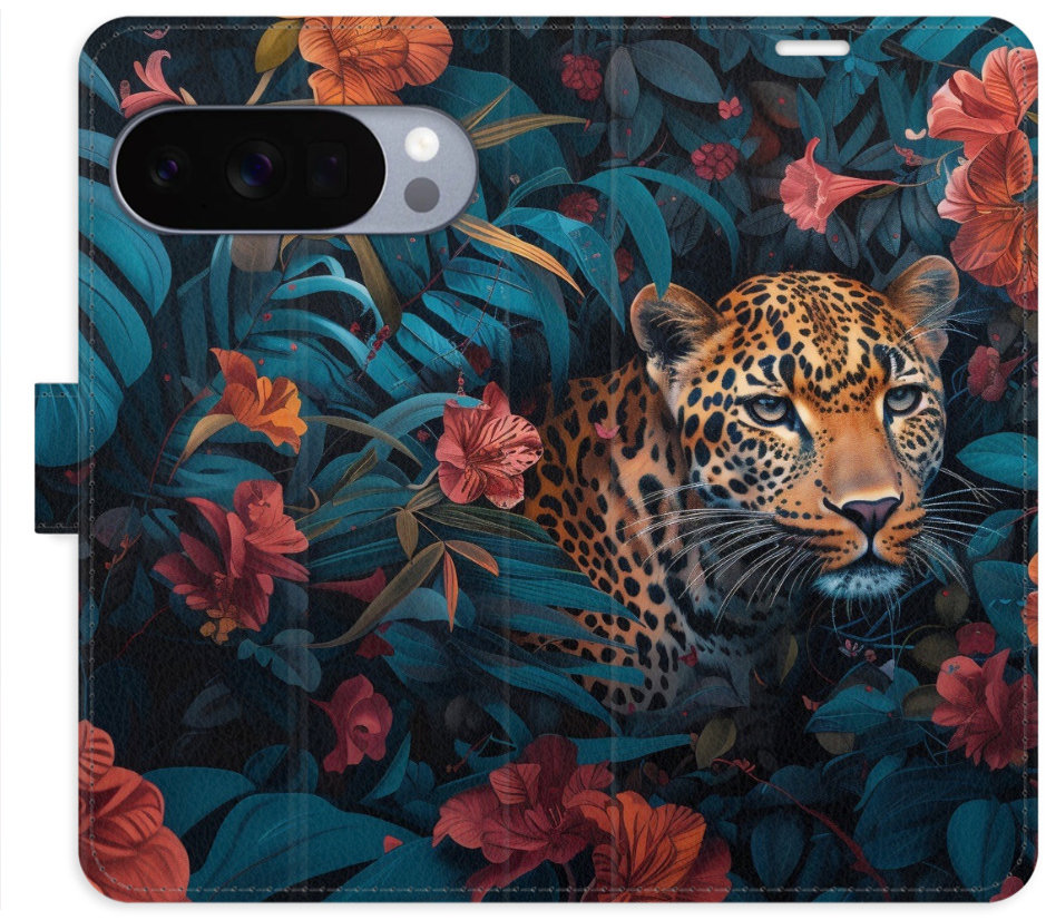 iSaprio Flip pouzdro Flower Jaguar 02 pro Google Pixel 10 / 10 Pro