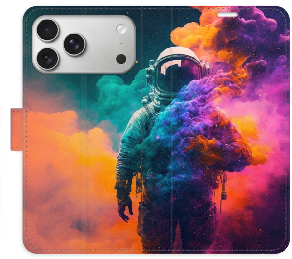 iSaprio Flip pouzdro Astronaut in Colours 02 pro iPhone 17 Pro Max