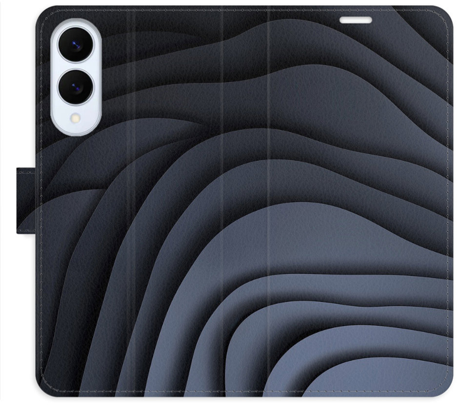 iSaprio Flip pouzdro Dark Waves pro Samsung Galaxy S25 Edge