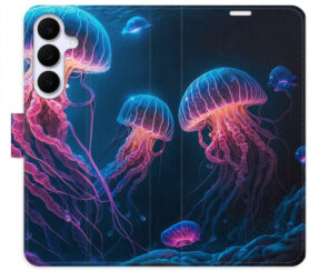 iSaprio Flip pouzdro Jellyfish pro Samsung Galaxy S25 FE