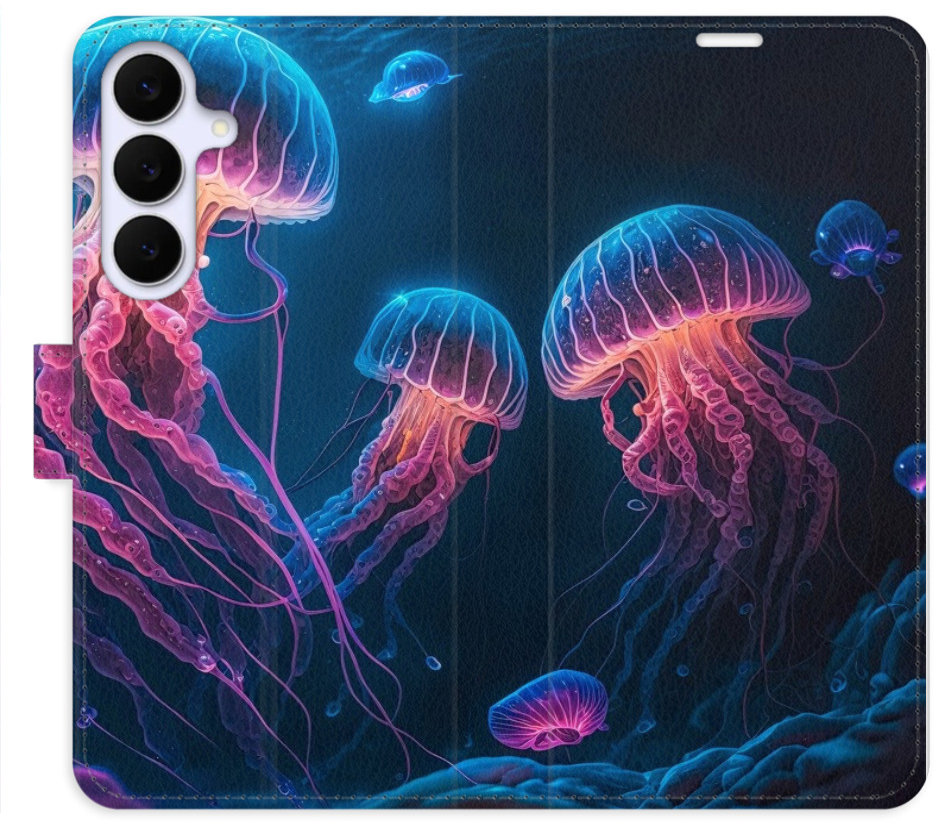 iSaprio Flip pouzdro Jellyfish pro Samsung Galaxy S25 FE