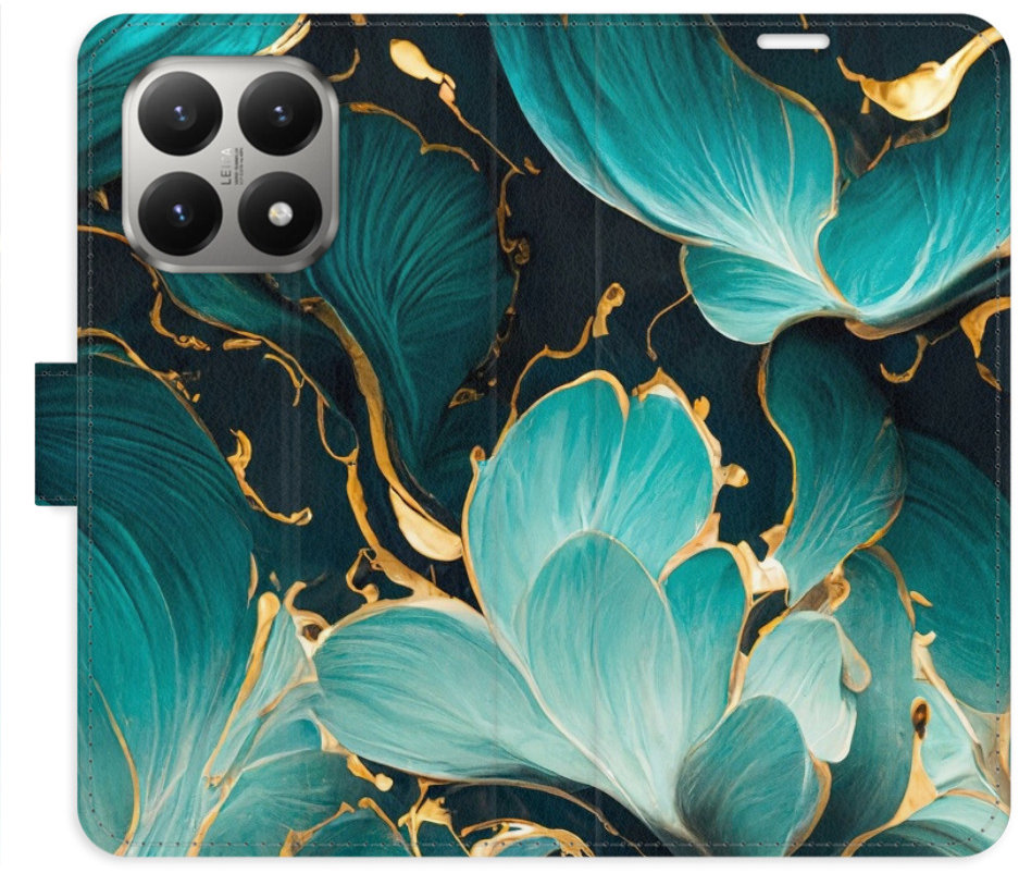 iSaprio Flip pouzdro Blue Flowers 02 pro Xiaomi 15T