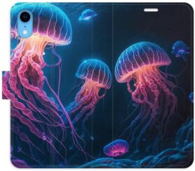 iSaprio flip pouzdro Jellyfish pro iPhone XR