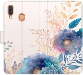 iSaprio flip pouzdro Ornamental Flowers 03 pro Samsung Galaxy A40