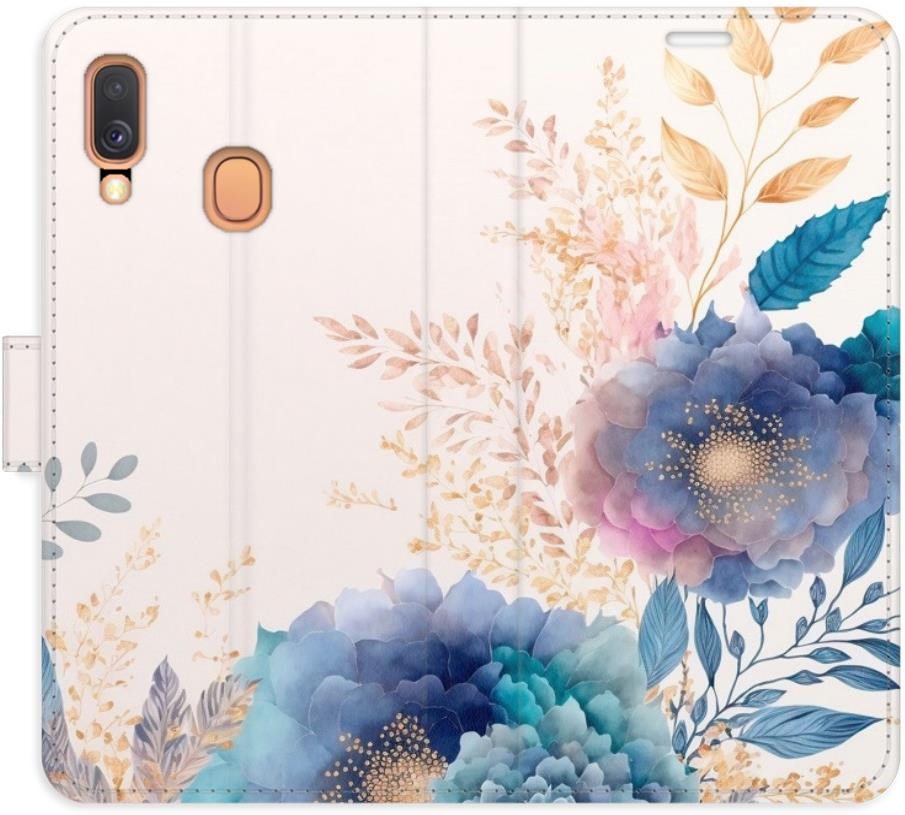 iSaprio flip pouzdro Ornamental Flowers 03 pro Samsung Galaxy A40