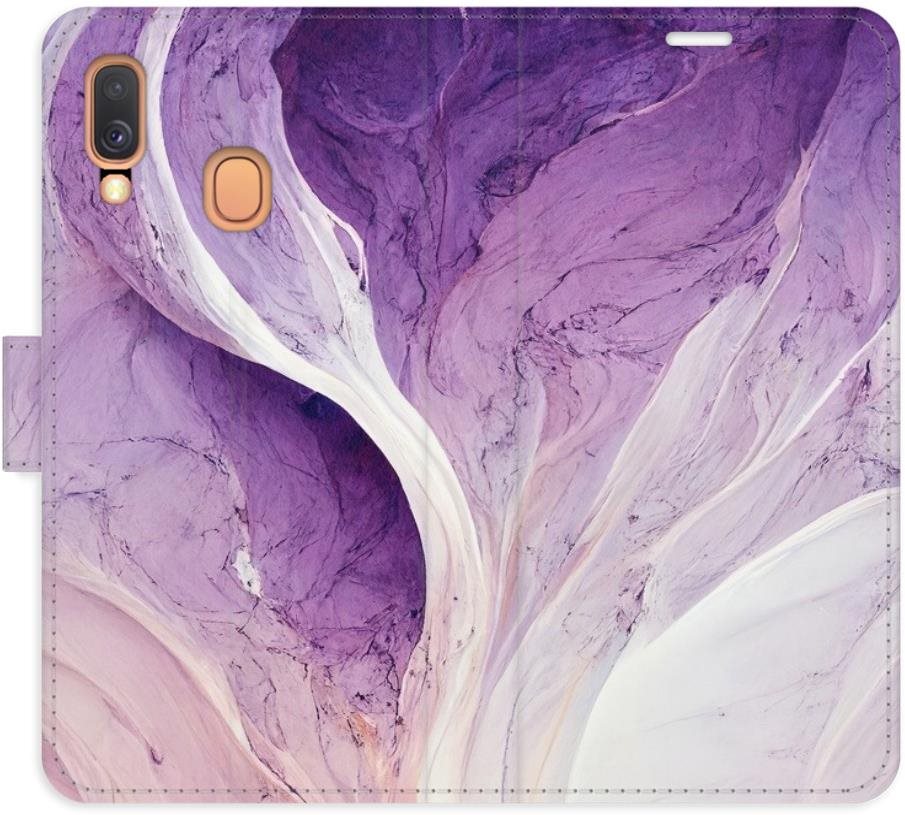 iSaprio flip pouzdro Purple Paint pro Samsung Galaxy A40