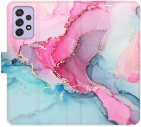 iSaprio flip pouzdro PinkBlue Marble pro Samsung Galaxy A52 / A52 5G / A52s