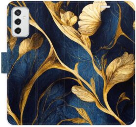 iSaprio flip pouzdro GoldBlue pro Samsung Galaxy M52 5G