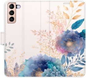 iSaprio flip pouzdro Ornamental Flowers 03 pro Samsung Galaxy S21