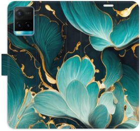 iSaprio flip pouzdro Blue Flowers 02 pro Vivo Y21 / Y21s / Y33s