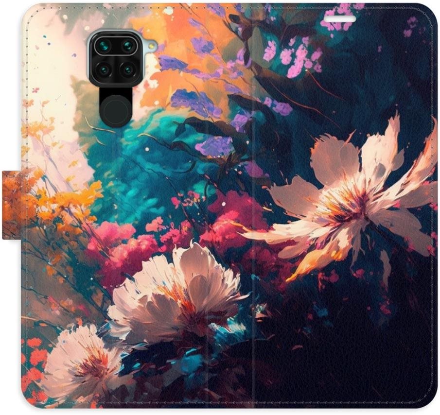 iSaprio flip pouzdro Spring Flowers pro Xiaomi Redmi Note 9