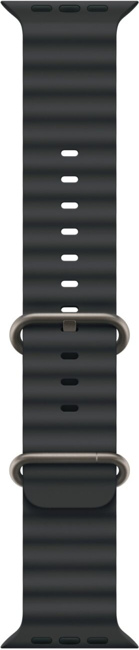 Apple Watch 49mm černý Oceánský řemínek - provedení z přírodního titanu
