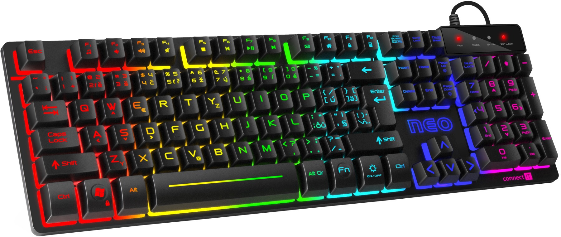 CONNECT IT Neo Pro Gaming Keyboard black - CZ/SK