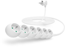 CONNECT IT prodlužovací 230V, 6 zásuvek, 5m, bílý