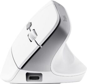 Trust BAYO II Ergonomic Wireless Mouse White - bílá