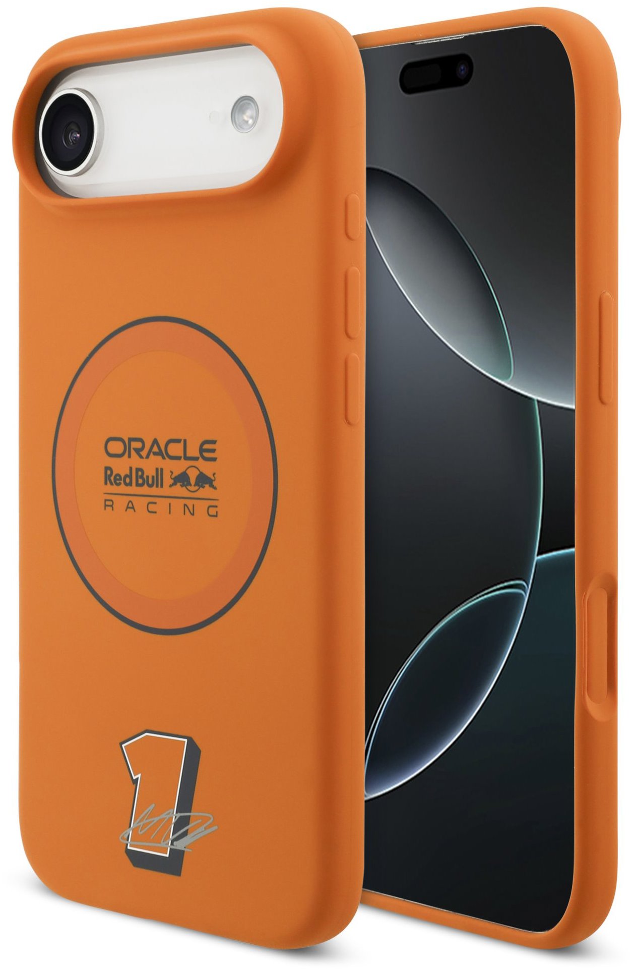Red Bull Silicone Blue Ring MagSafe Zadní Kryt pro iPhone Air Orange