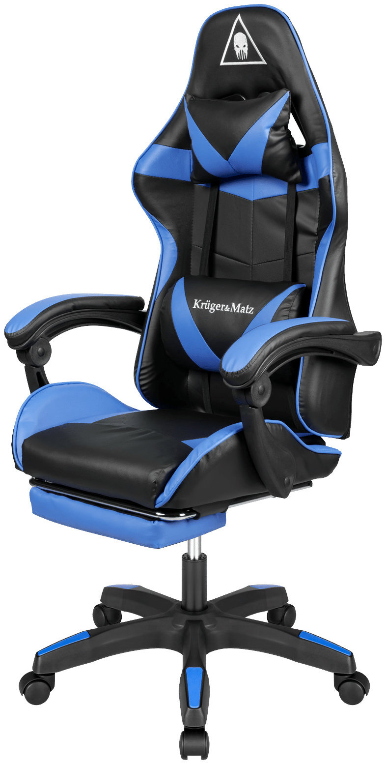 Kruger&Matz KM0790 Herní židle s podnožkou GX-150, černomodrá